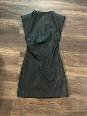Zara Leather Mini Dress